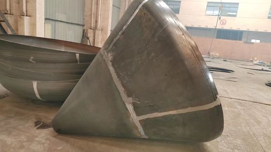 Polişlenmiş Kaplama Yüzeyi Konus şeklindeki Kubbe şeklindeki Bevelled Edge Semi Elipsik Baş kaynaklı bağlantı ile