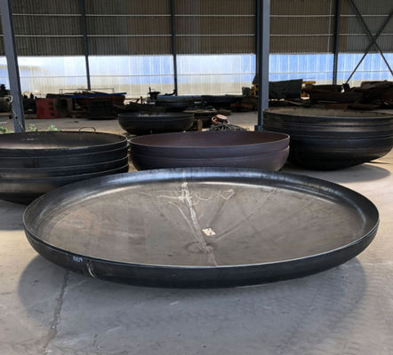 Yarım küreler Flanged Dish başları 1000mm Diametresi 6mm Kalınlığı