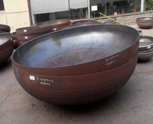 Küresel Karbon Çelik Oval Baş Mühürü Paslanmaz Çelik Baş Boru Kapağı