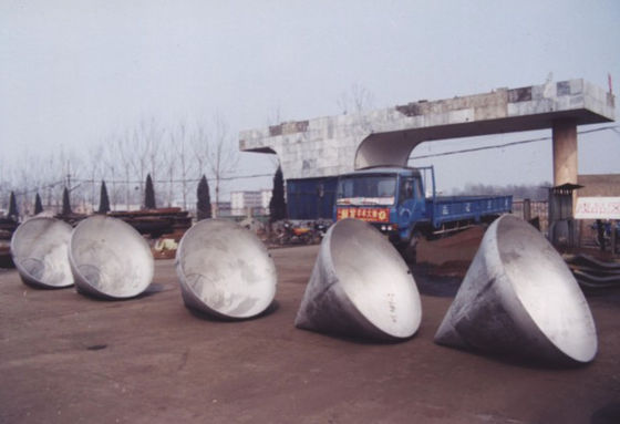 Kazan Konik Dished Başı Karbon Çelik Boru Kapağı Büyük Diametresi